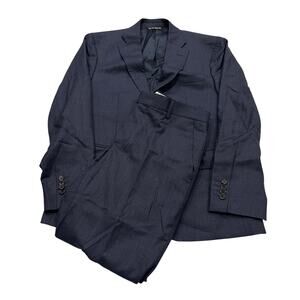 13-35 ERMENEGILDO ZEGNA Men's Superfine Australian Wool Suit Black Size 38